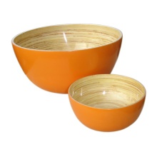 Bamboo lacquer bowl