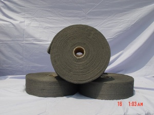 Reeled low carbon steel wool