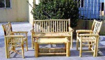bamboo chair and table sets