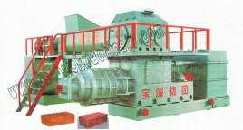 clay brick making machine Double stage vacuum extruder