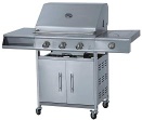 Barbecue Grill with Locking Castors and Thermometer