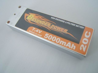 Lithium polymer battery 5000mAh hard case for Racing Car