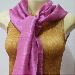 Thai raw silk scarf