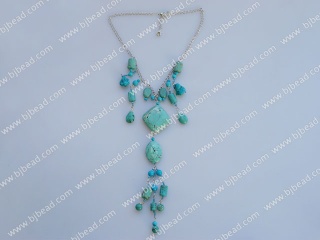 gorgeous turquoise Y shape necklace
