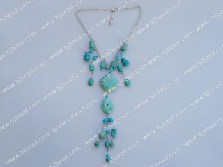 gorgeous turquoise Y shape necklace