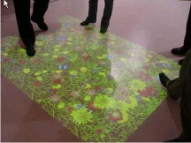 interactive projection,interactive surface, floor projection