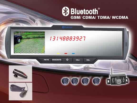 bluetooth car kit+parking sensors+parking camera