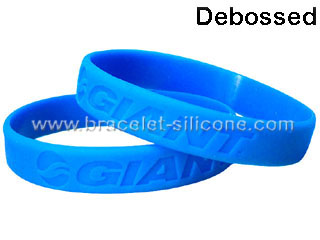 Debossed Silicone Wristbands - STARLING