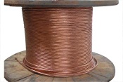 Copper wire electrical grounding