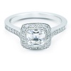 D-E/VVS 1.00Ct Princess Diamond Engagement Ring, 950 Platinum