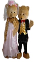 wedding bear walking costumes