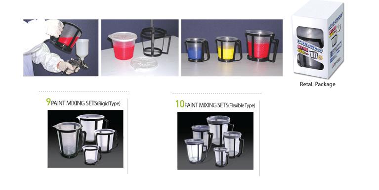 paint mixing calibrated cup sets