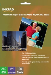 260gsm Premium Inkjet Glossy Photo Paper (RC base )