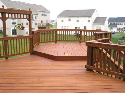 outdoor deck--wood plastic composite material