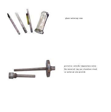 Glass tube and thermowell (bushing)