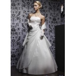 Wedding Dress â Fashionable Graceful Dame Bride Sleek Satin Tube-tops Wedding Dress 