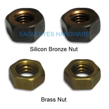 Brass and Silicon bronze nuts