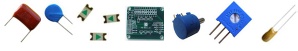 pcb,led,capacitor,potentiometer,resistor, varistor,switch,semiconductor,IC,transistor,diode