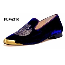 custom velvet loafers