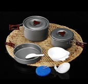 Outdoor cooking set