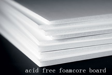 acid free white foam board