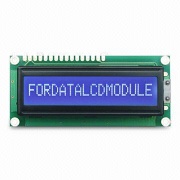 LCD Module with White Dots on Blue Background