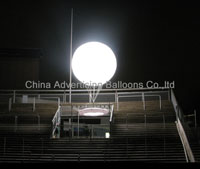 lighting sphere work for night event