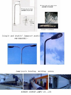 Street lightings,Lamp poles.