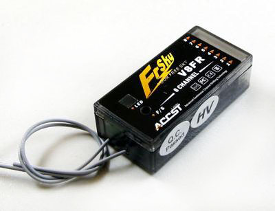 the V8 series has the transmitter called V8-FT ,receiver called V8-FR and 2dB antenna.