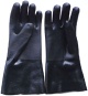 Black PVC fully coated gloves