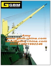 Wire-luffing Deck Crane