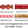 Wholesale Natural Red Coral,Pink Coral,Golden Coral,Sponge Coral Beads
