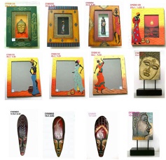 wooden shadow box, home decorations, frame , wooden mask, africa designs