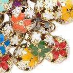 Assorted Cloisonne Beads And Glass beads
