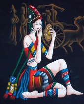 wall hangings of batik