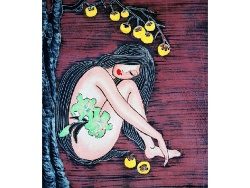 human body art of chiese batik