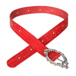 flower studs point belt