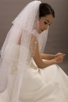 bridal bead veil - bridal bead veil