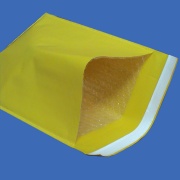 yellow kraft bubble envelope