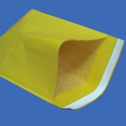 yellow kraft bubble envelope