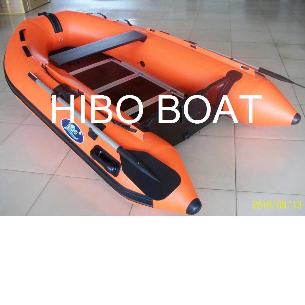 rescue boat with plywood floorboard