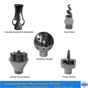 Kinds of 304 Stainless steel Fountain Nozzle