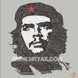 Rhinestone Motif,Rhinestud Motif-Che Guevara Hot Fix Motif