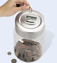 Digital Coin Counting Jar