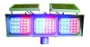 China LED solar hornen double sides flash blue and red warning light 