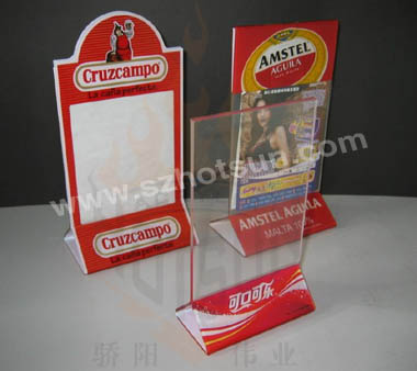 acrylic menu holder used for holder menu in restaurant
