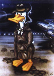 Cartoon oil painting