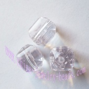 large supply cheap round faceted clear jewelry beads online in china