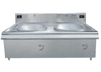 Commercial induction cooker double head big pan stove