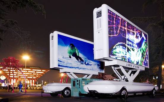 Our Mobile LED Advertising Trailer at Expo Park